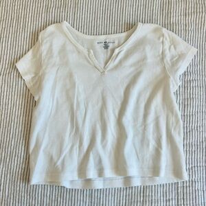 Brandy Melville Crop White Tee